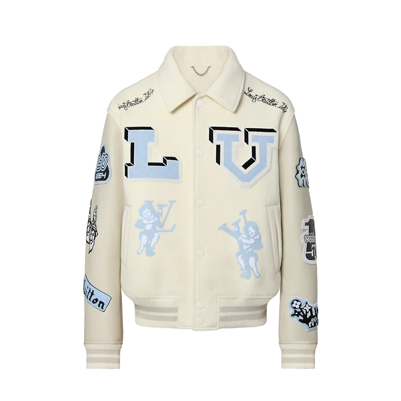 ÁO LOUIS VUITTON MIXED LEATHER TEDDY BLOUSON