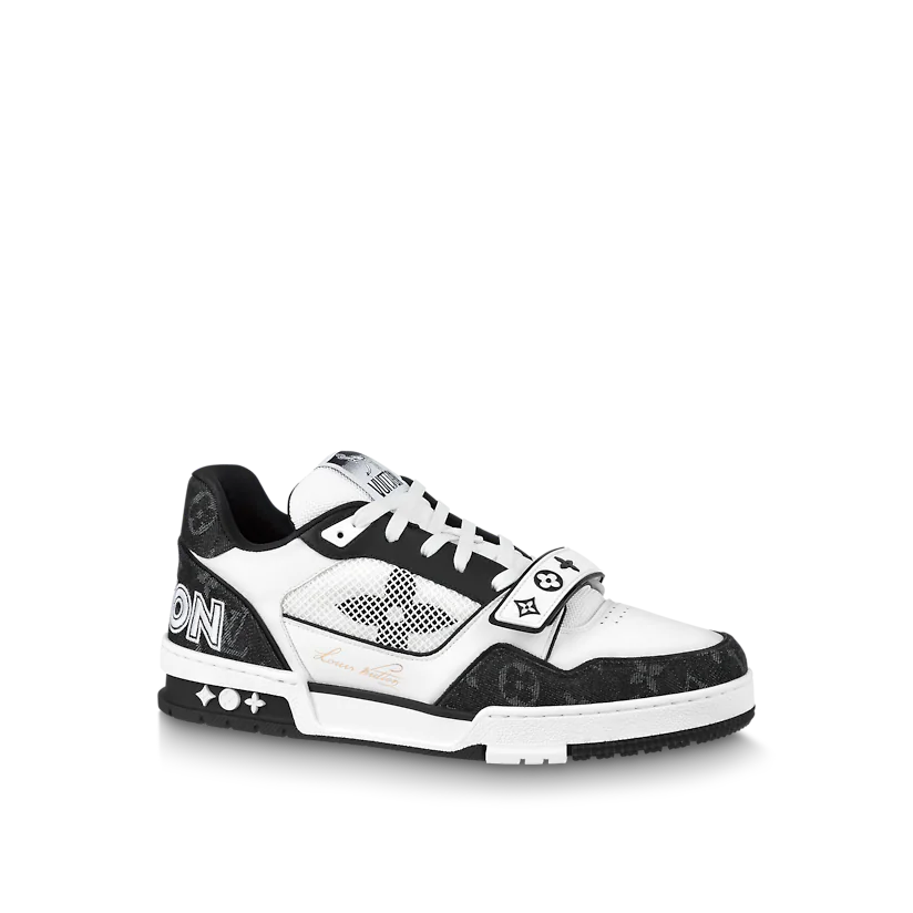 GIÀY LOUIS VUITTON LV TRAINER SNEAKER DENIM BLACK