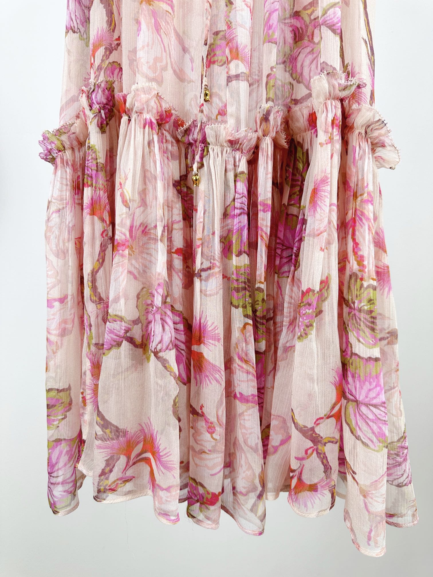 VÁY ZIMMERMANN Vintage Flower Long Sleeve Long Dress High Classy