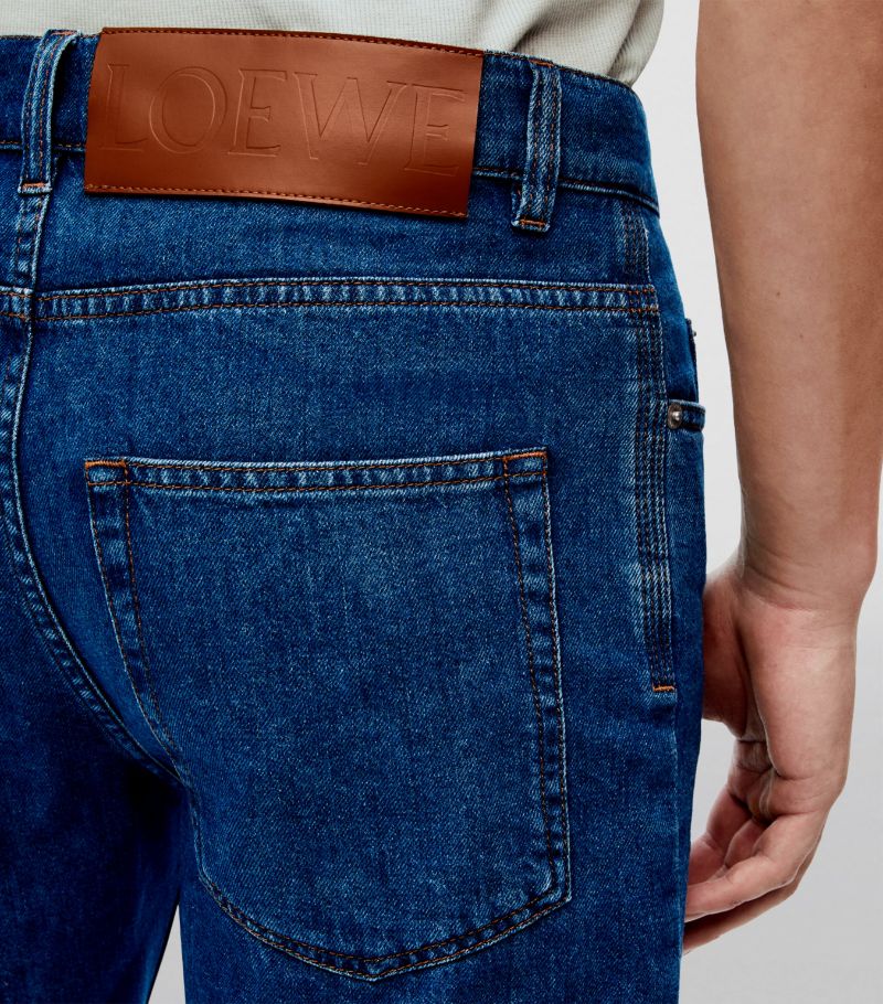 QUẦN LOEWE  x Paula's Ibiza Raw-Edge Denim Shorts