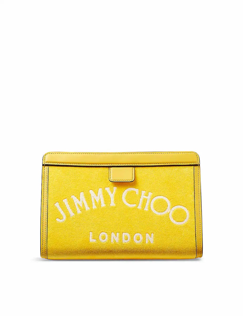VÍ JIMMY CHOO Varenne towelling clutch bag
