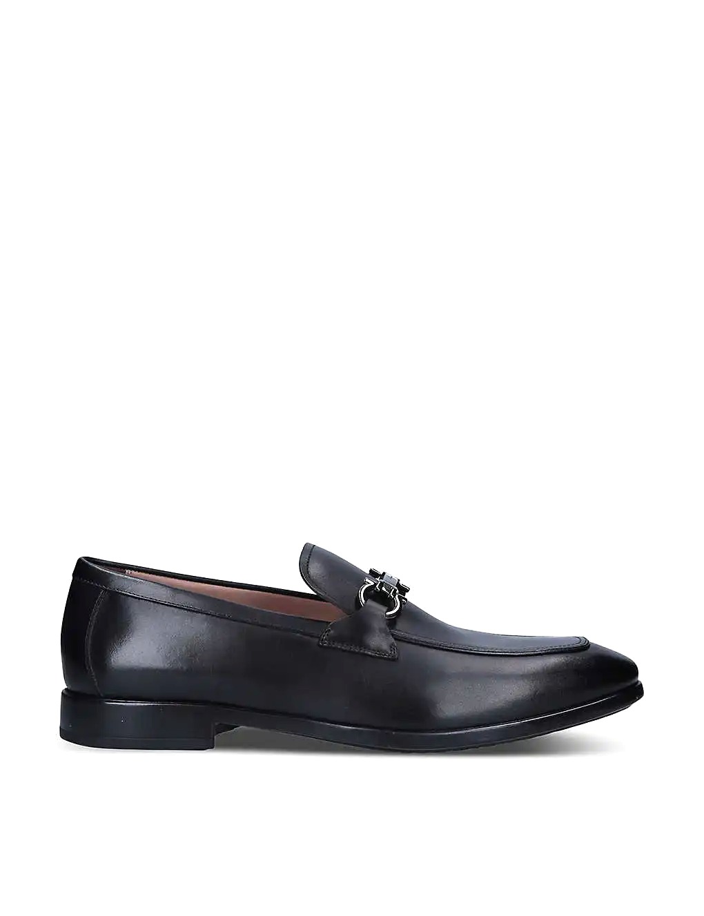 GIÀY SALVATORE FERRAGAMO Gancho logo-bit leather loafers