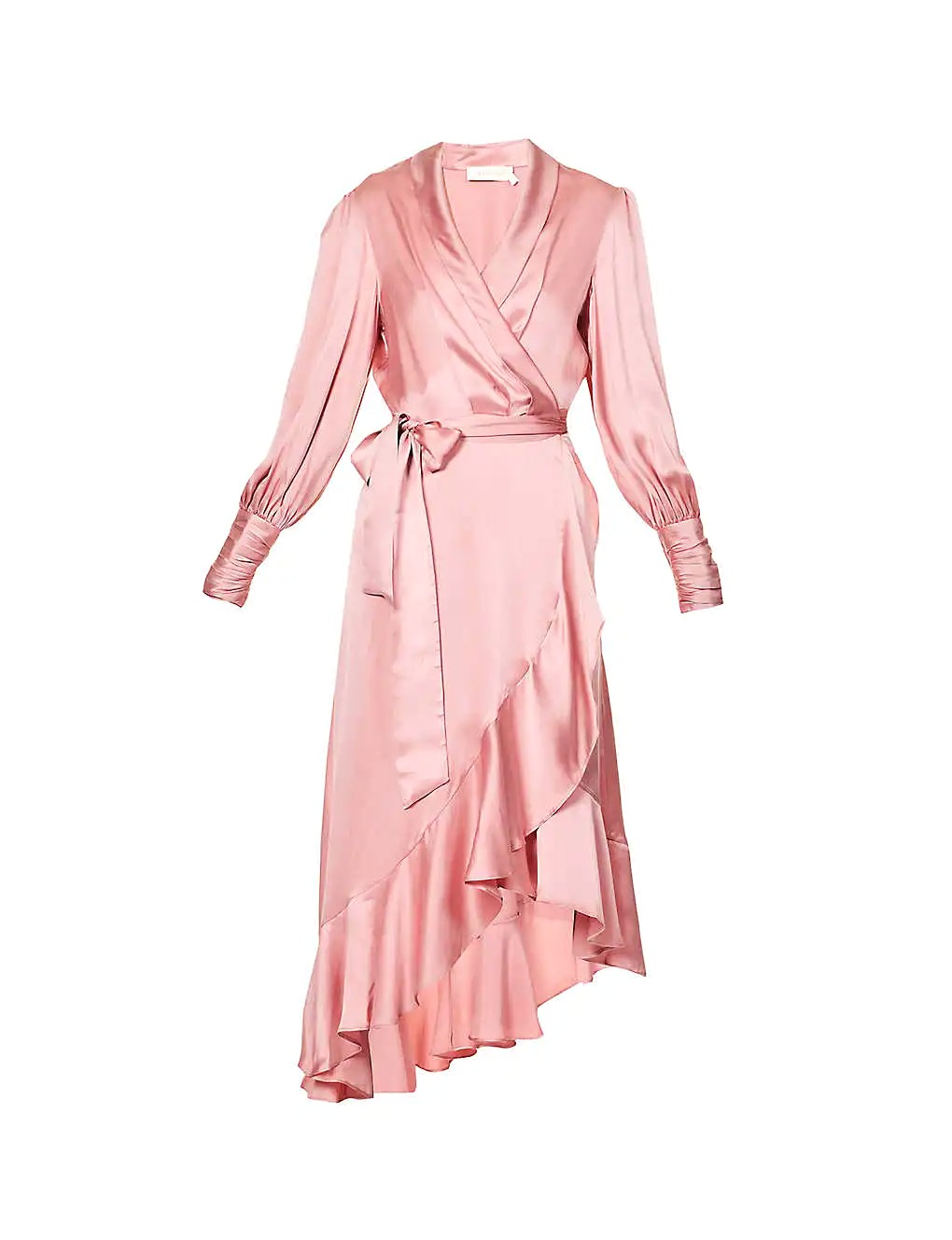 VÁY ZIMMERMANN Plunge-neck wrap-over silk midi dress