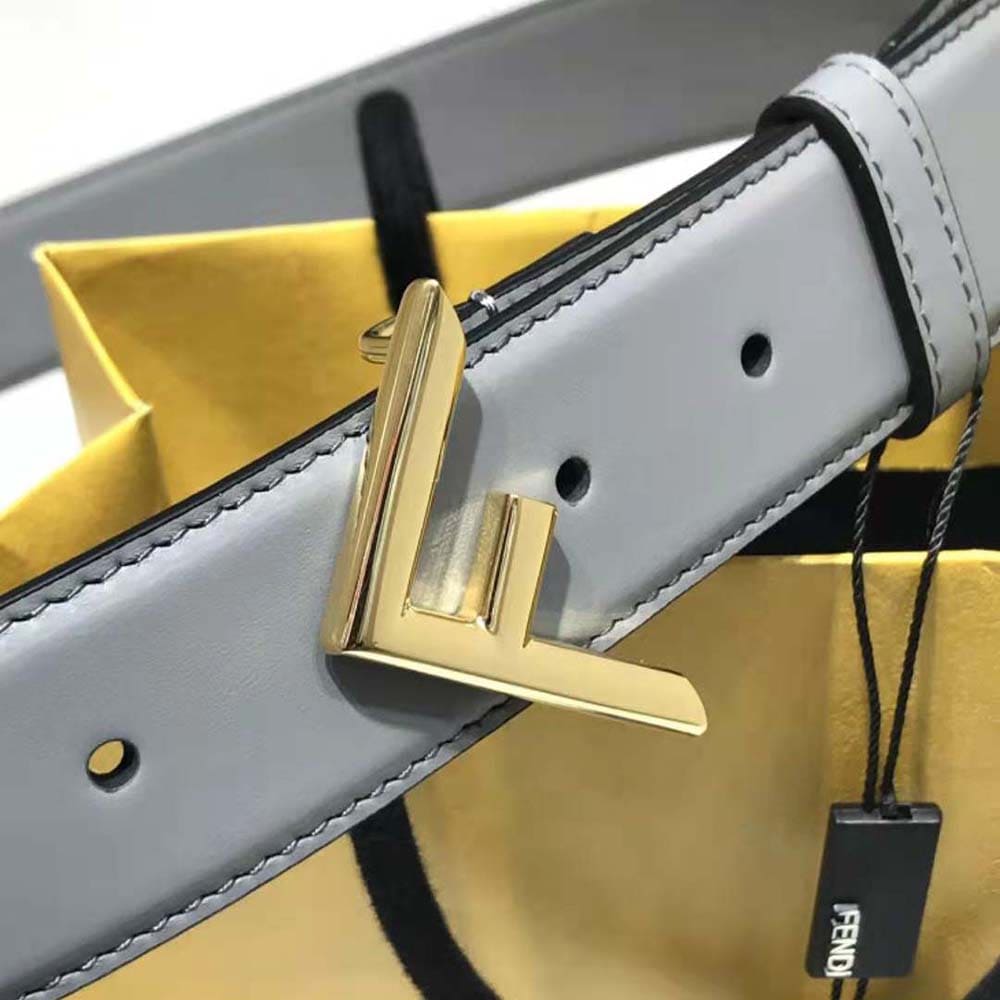 DÂY LƯNG Fendi Women Gray Leather Belt