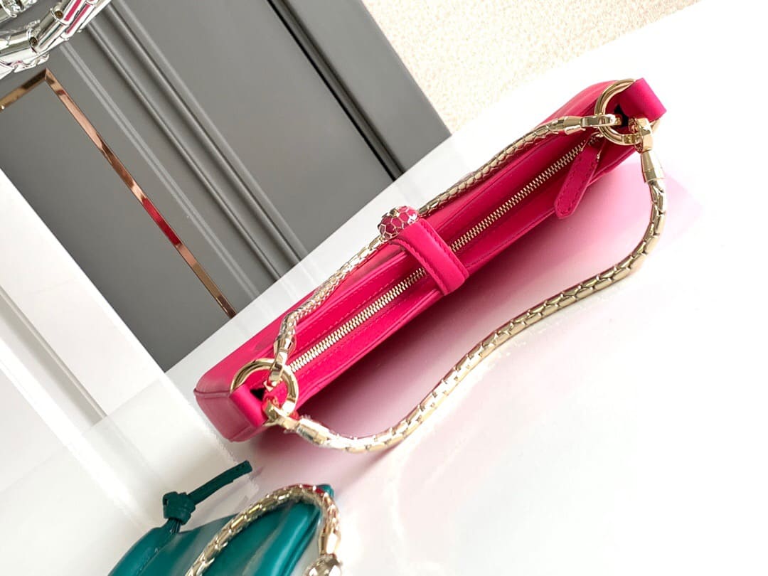 TÚI BVLGARI SERPENTI CALFSKIN PINK