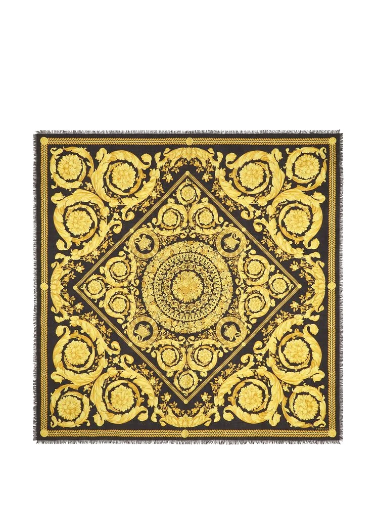 KHĂN VERSACE BAROCCO CASHMERE BLEND SHAWL