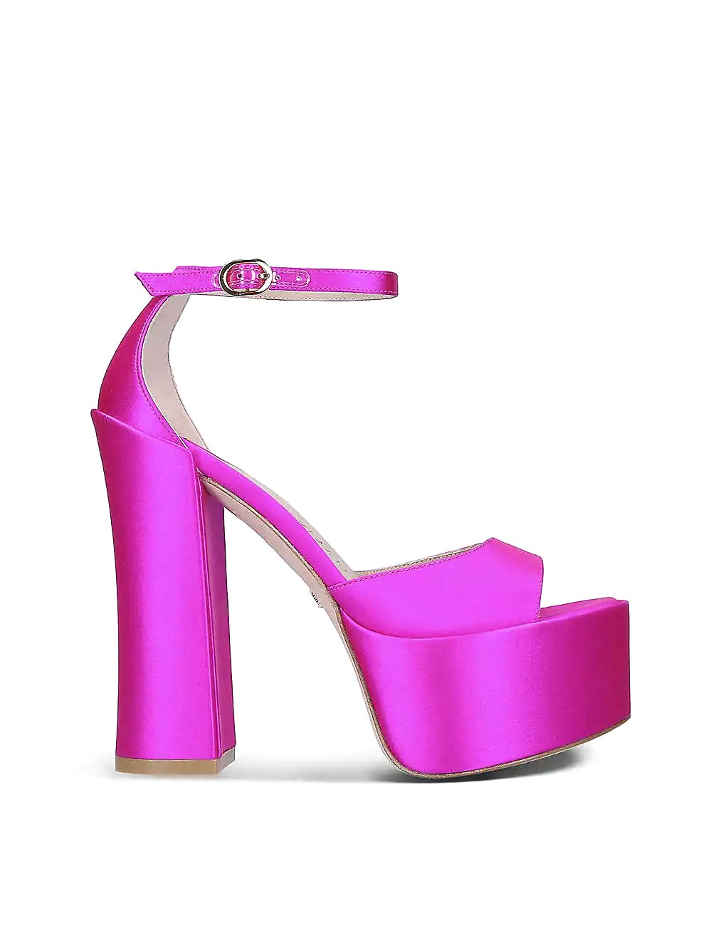 GIÀY STUART WEITZMAN Sky High satin heeled sandals
