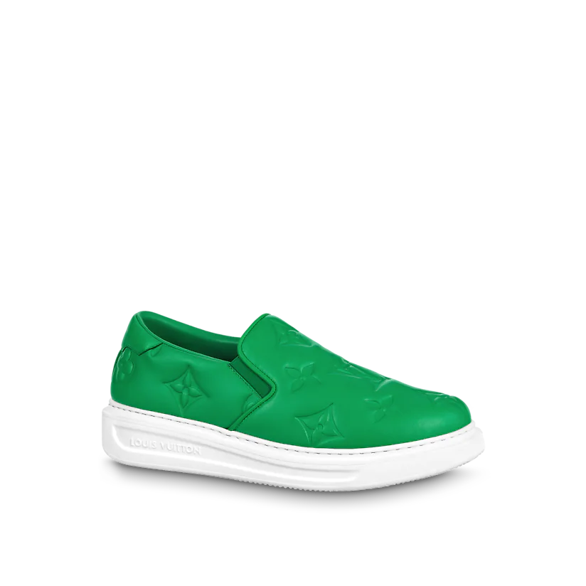 GIÀY LOUIS VUITTON BEVERLY HILLS SLIP ON GREEN