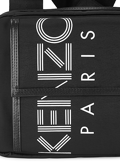 BALO KENZO  Black logo nylon chest bag