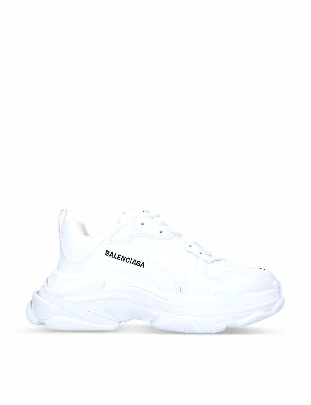 GIÀY BALENCIAGA Men’s Triple S logo-print faux-leather and mesh low-top trainers