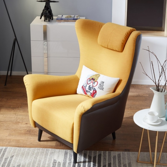 SOFA ĐƠN THƯ GIÃN MASTERI VẢI NỈ VÀNG