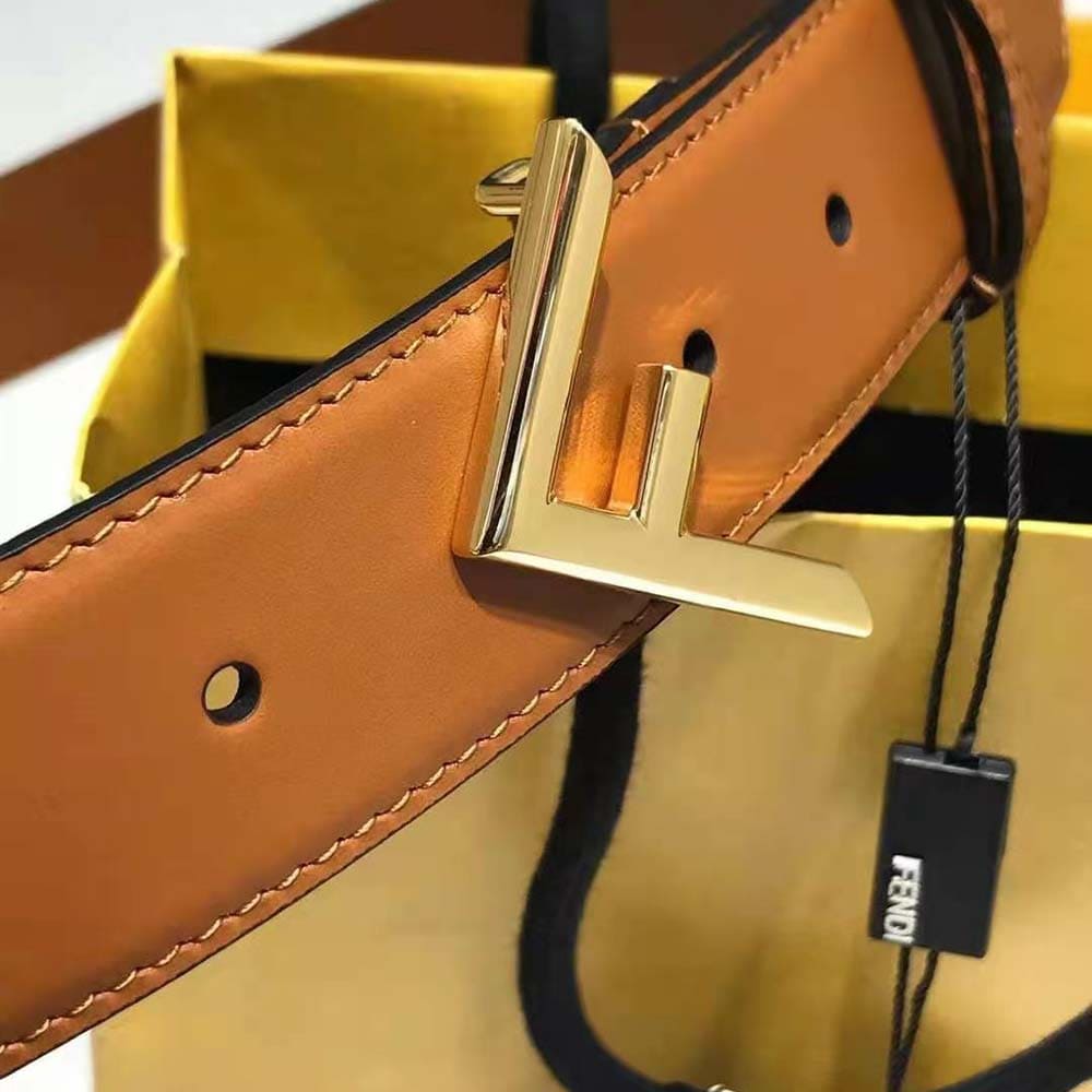 DÂY LƯNG Fendi Women Brown Leather Belt