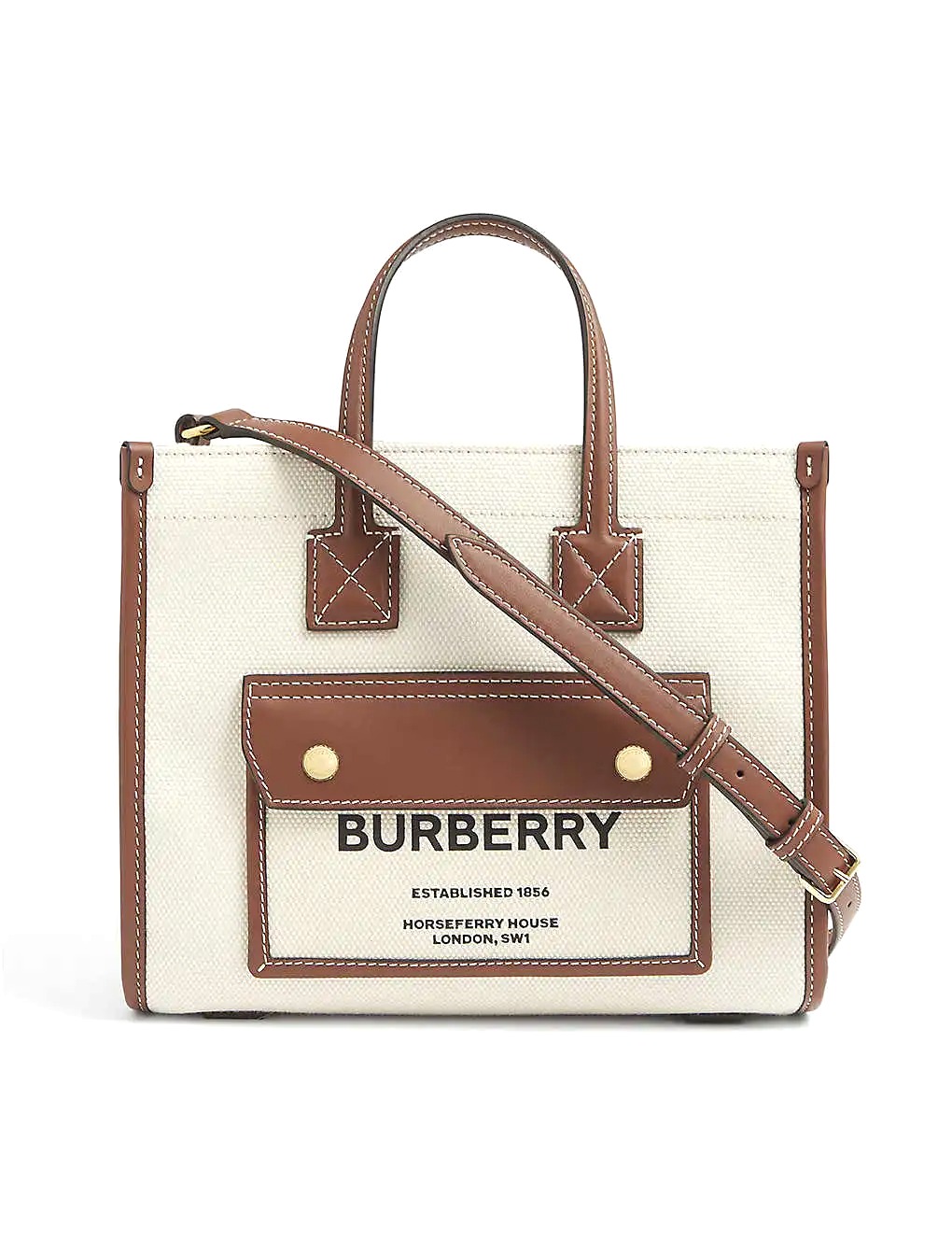 TÚI BURBERRY Freya mini cotton tote bag