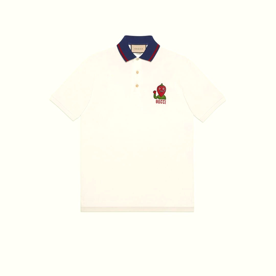 ÁO GUCCI GG POLO SHIRT MÀU TRẮNG UNISEX