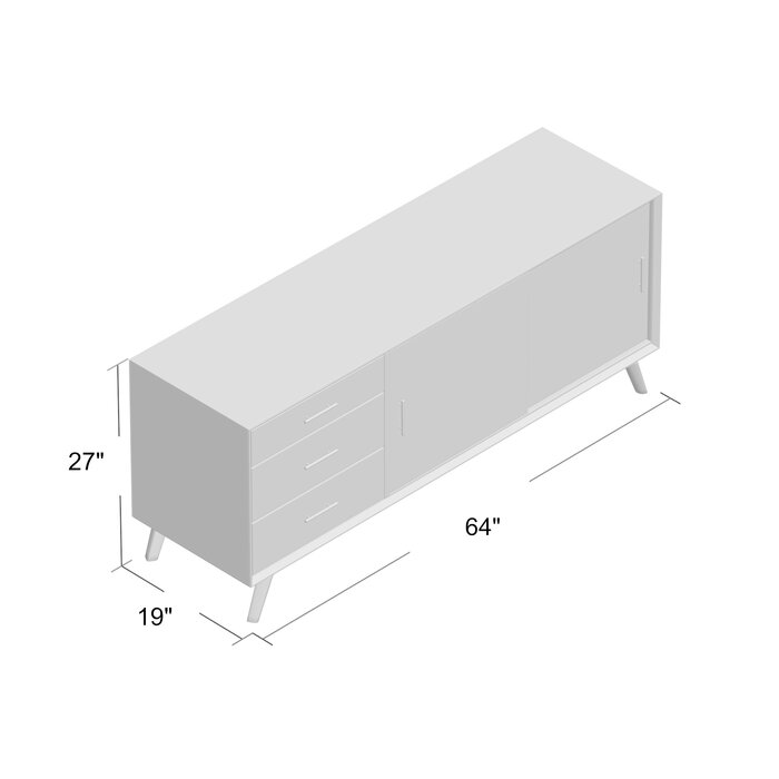 KỆ TI VI WIMBLEDON ACRYLIC Solid Wood TV Stand