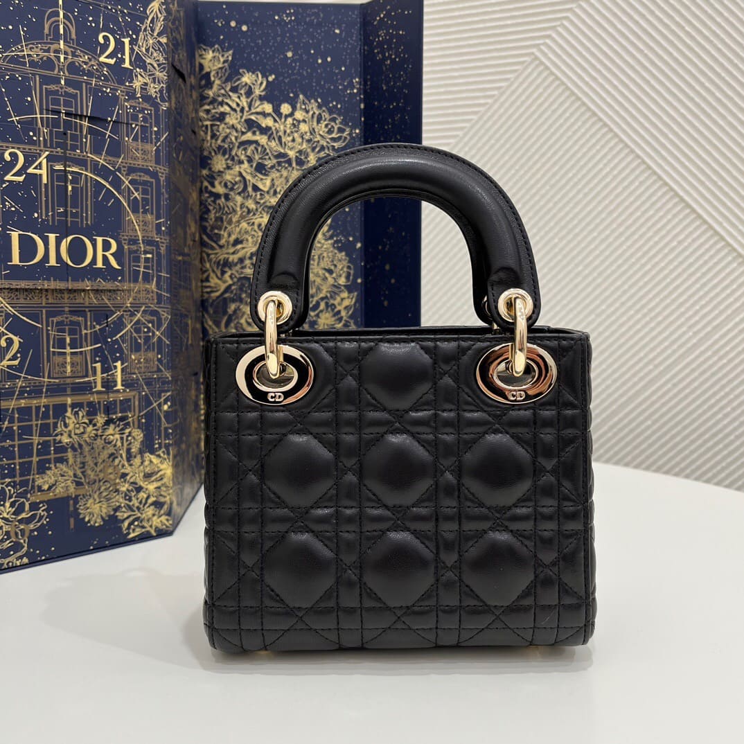 TÚI CHRISTIAN DIOR LADY DIOR CALFSKIN BLACK