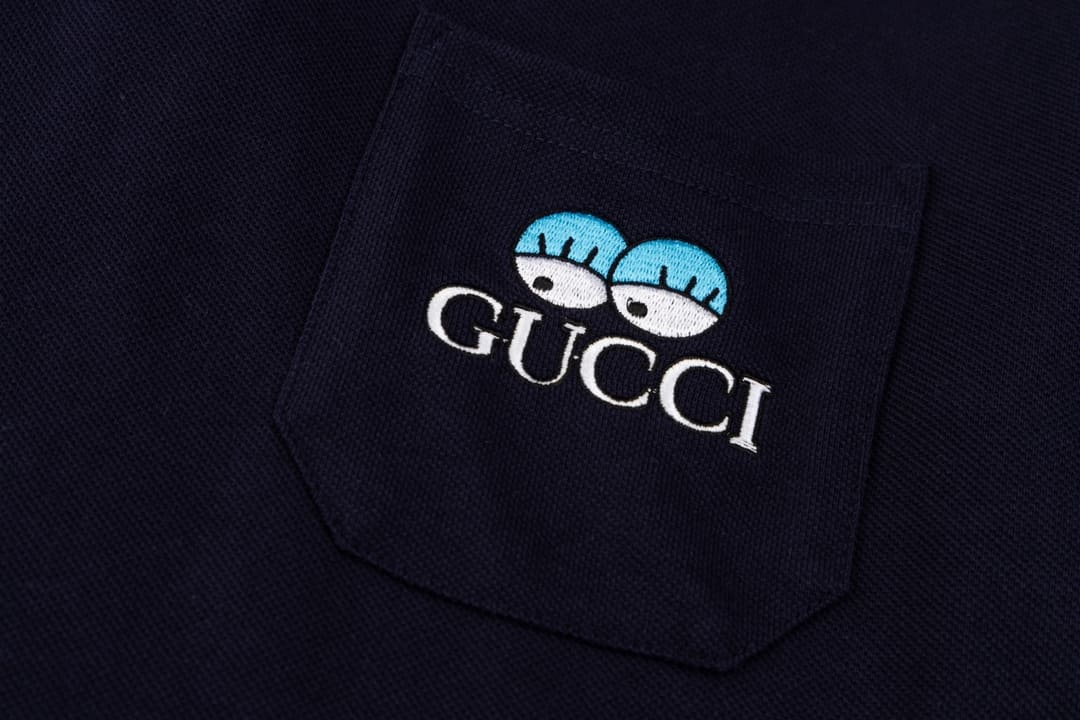 ÁO GUCCI LOGO POLO SHIRT BLACK