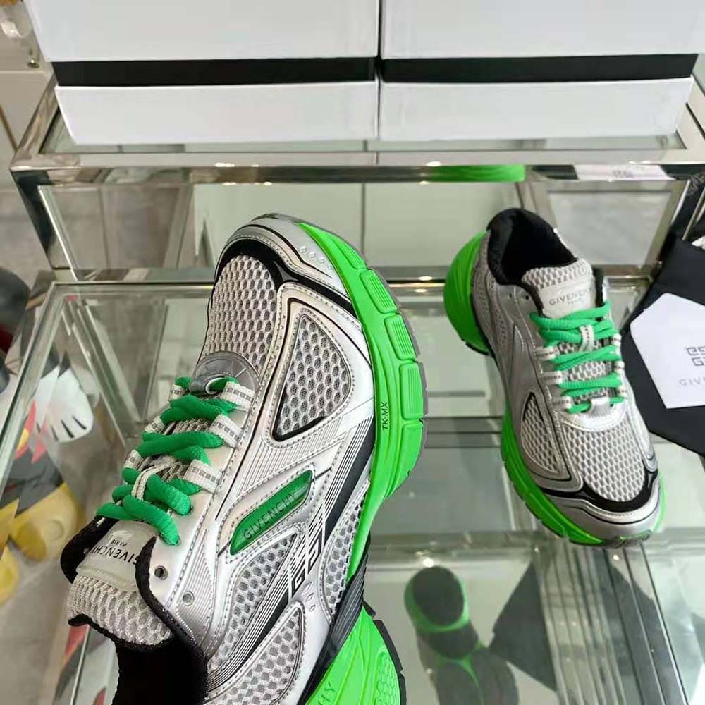 GIÀY Givenchy Unisex TK-MX Runner Sneakers in Mesh-Green