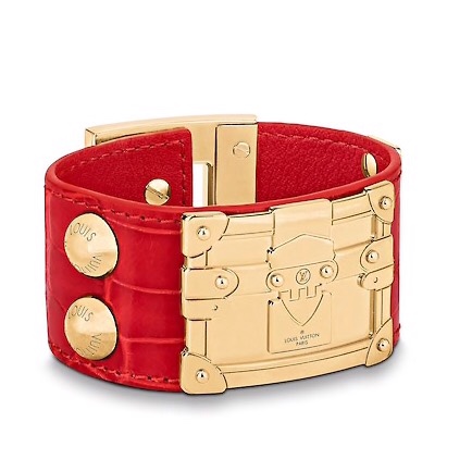 VÒNG TAY DA LOUIS VUITTON SO LV BRACELET
