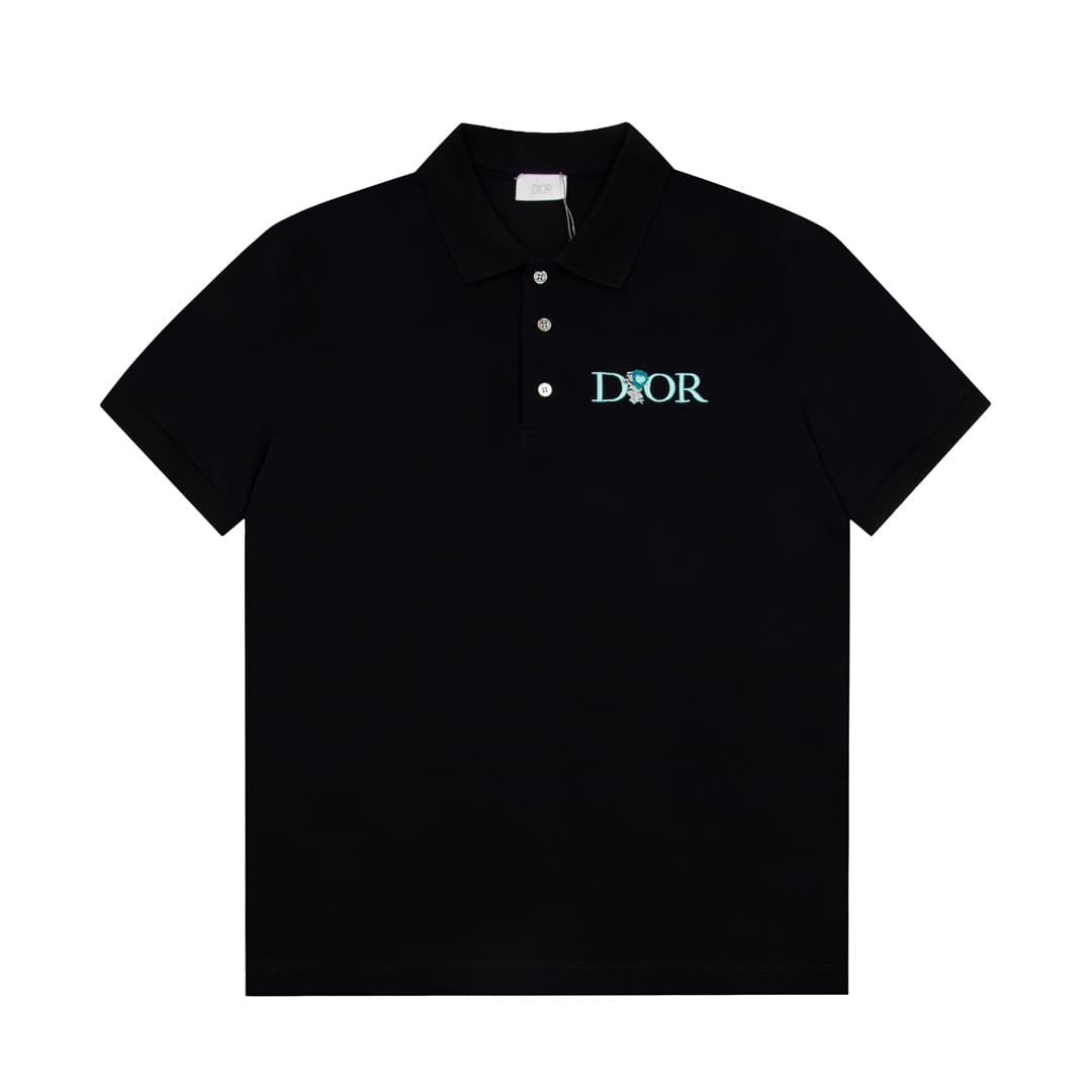 ÁO DIOR POLO SHIRT MÀU ĐEN UNISEX
