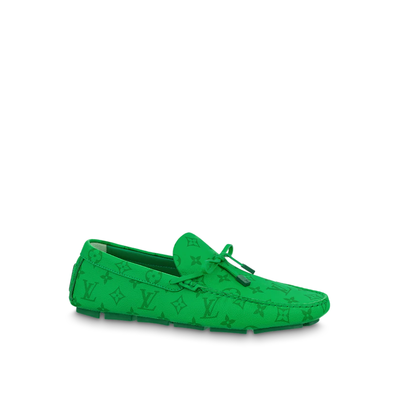 GIÀY LOUIS VUITTON LV DRIVER MOCCASIN GREEN