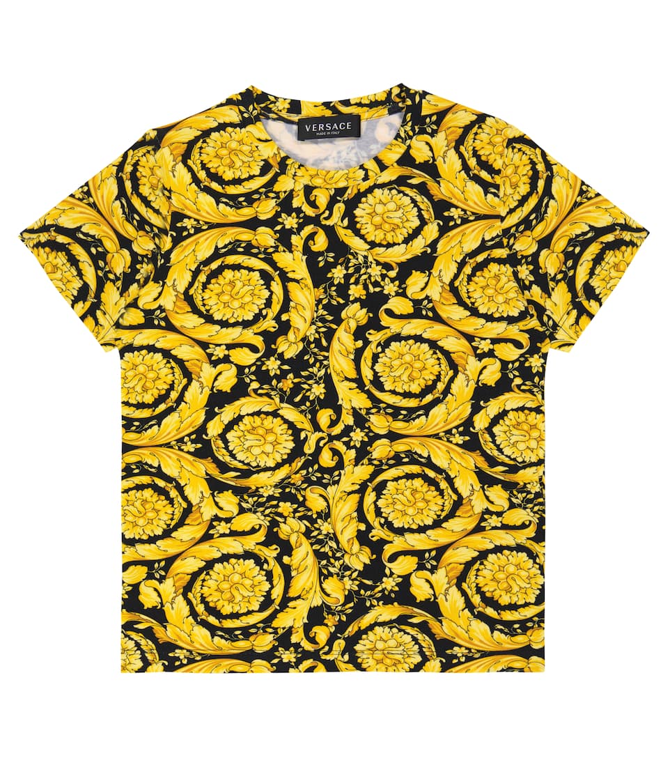 ÁO VERSACE KIDS Printed cotton-blend T-shirt T-shirt 9 -16 years