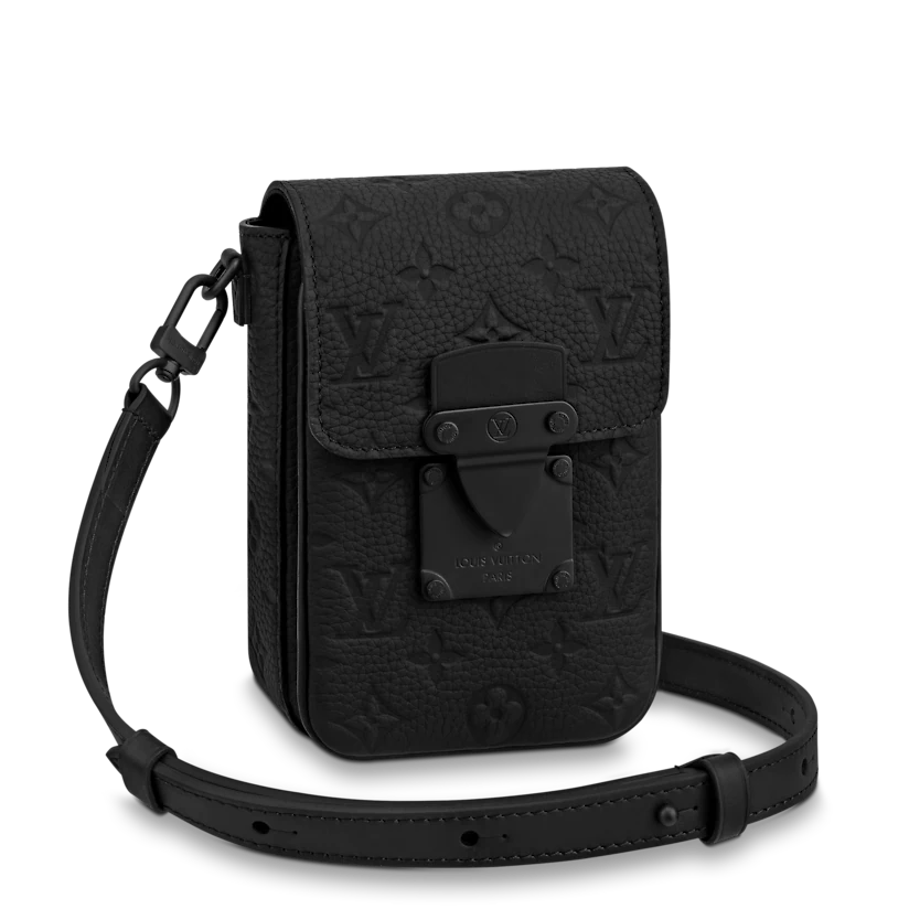 TÚI LOUIS VUITTON S-LOCK VERTICAL WEARABLE WALLET BLACK