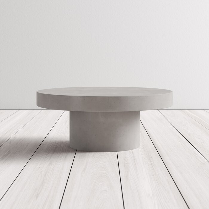 BÀN TRÀ PHÒNG KHÁCH GUILERMO ROUND COFFEE TABLE XI MĂNG