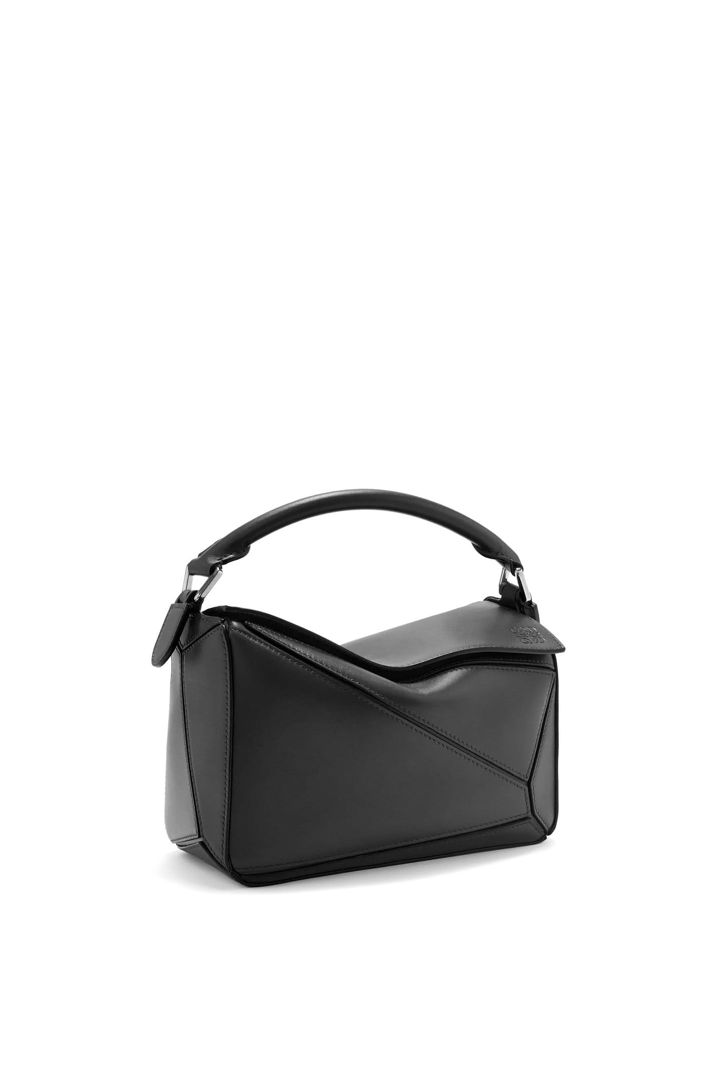 Túi LOEWE Small Puzzle bag in satin calfskin black