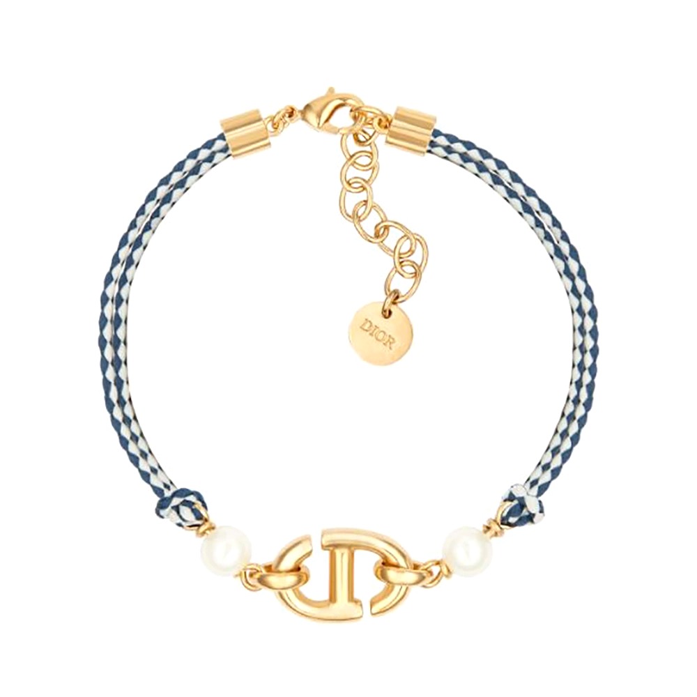VÒNG TAY Dior Women CD Navy Bracelet Gold-Finish Metal