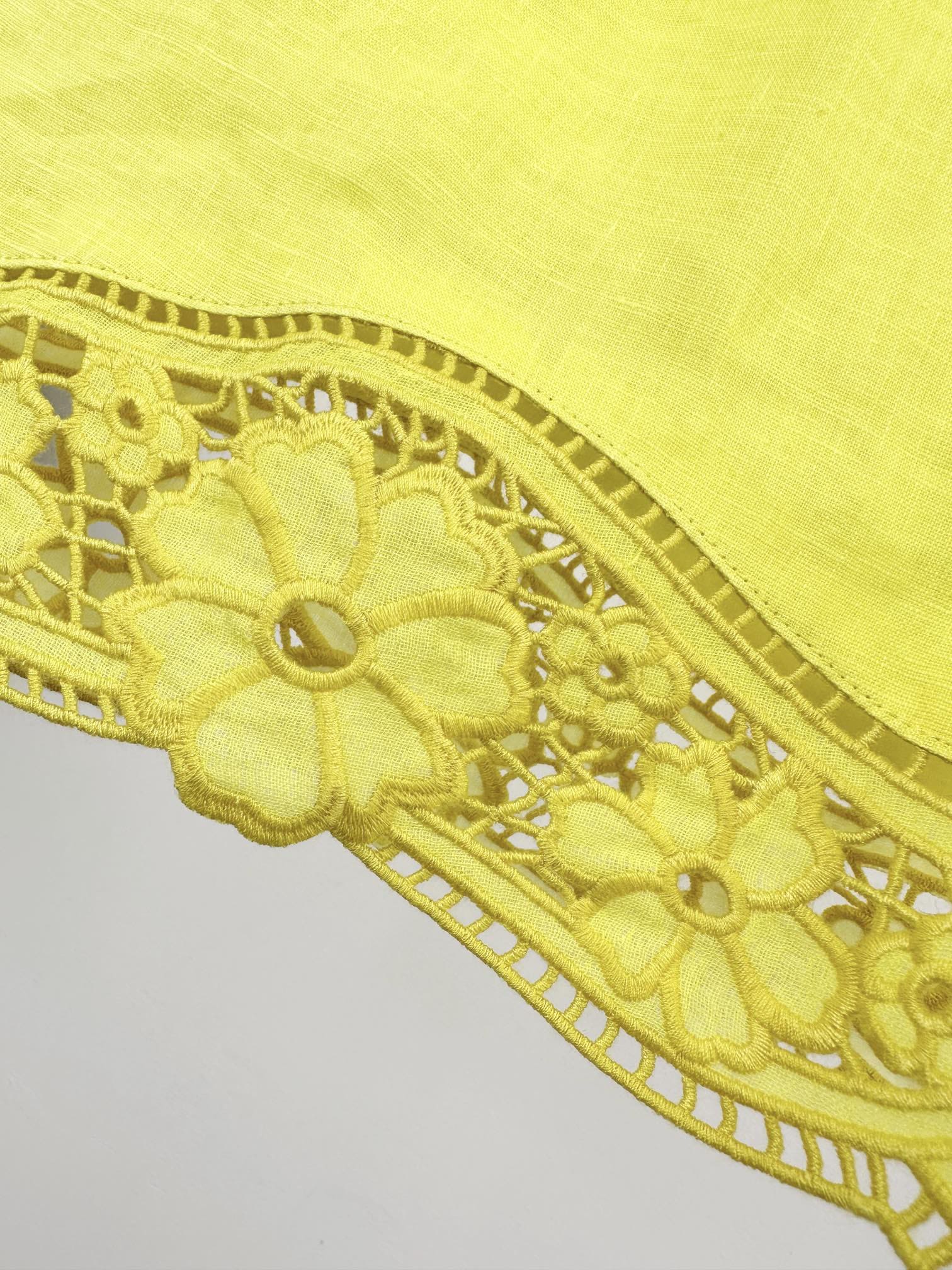 CHÂN VÁY ZIMMERMANN Vintage Flower Yellow Dress High Classy