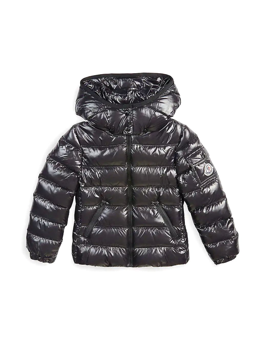 ÁO MONCLER Bady logo-patch shell-down jacket 4-14 years