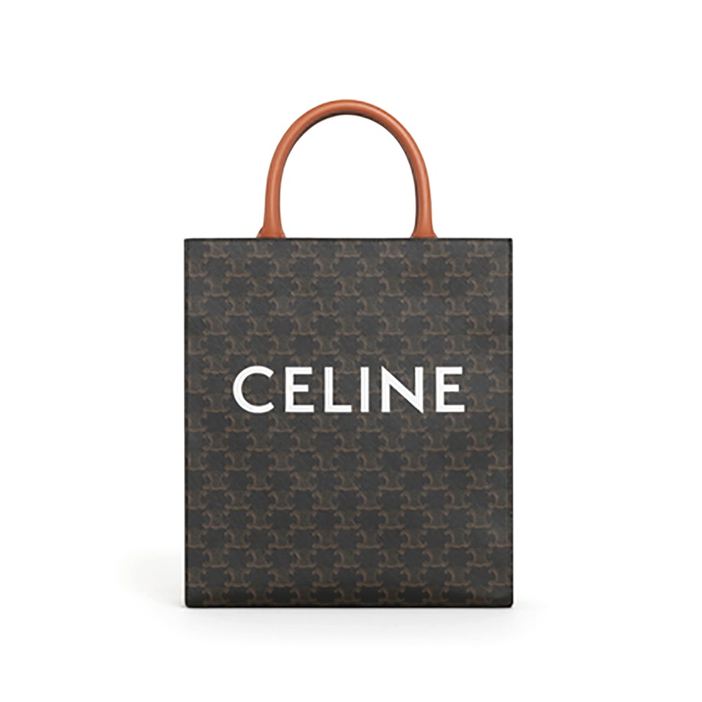 TÚI Celine Women Small Cabas Vertical in Triomphe Canvas