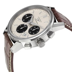 ĐỒNG HỒ LONGINES Heritage Collection Automatic Chronograph Silver Dial Brown Leather
