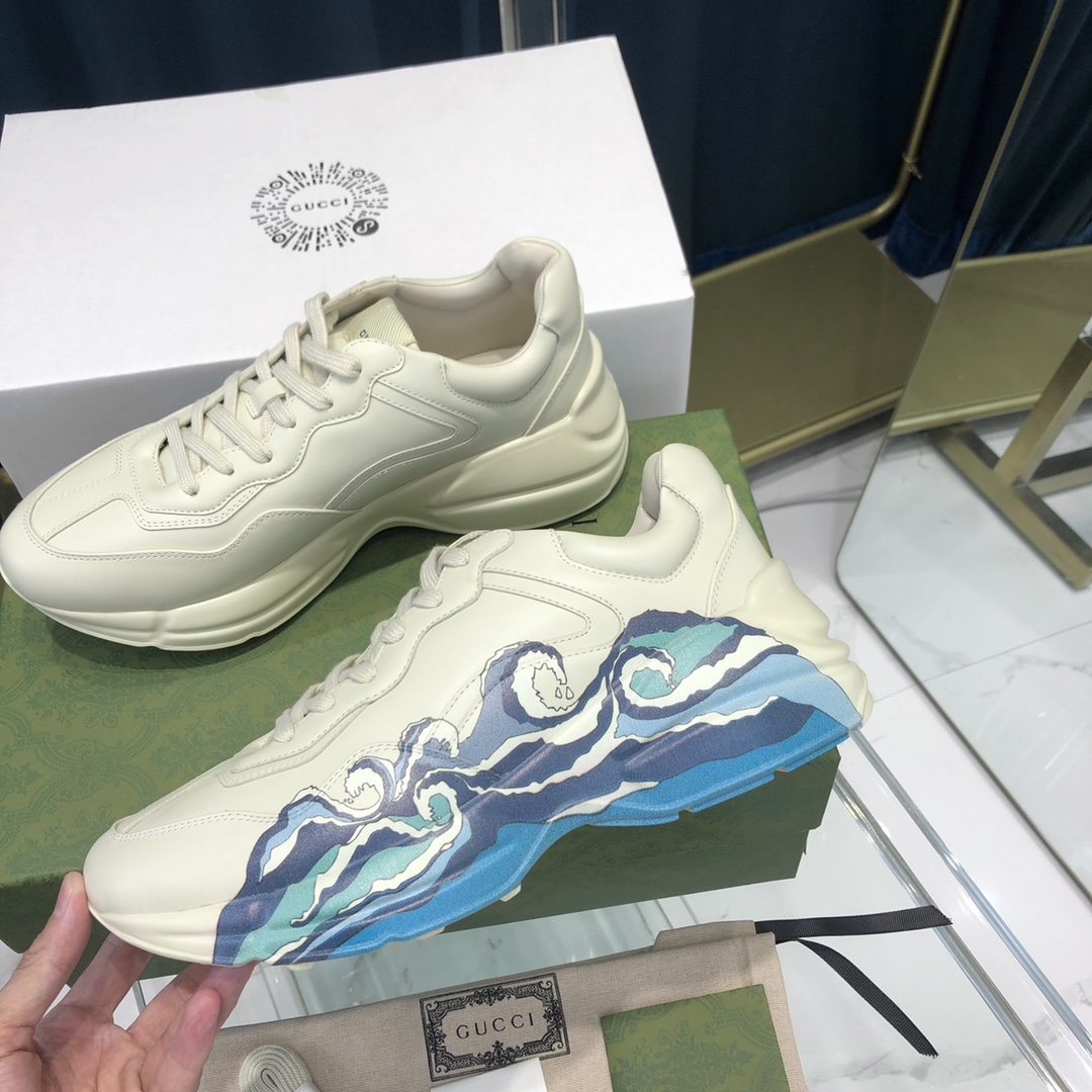 GIÀY GUCCI RHYTON GG ITALIA SNEAKERS SHOES UNISEX