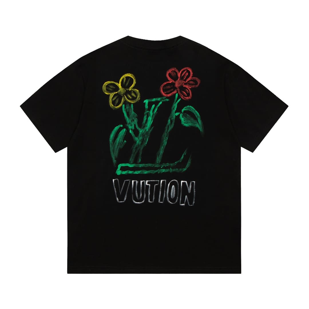 ÁO LOUIS VUITTON T SHIRT MÀU ĐEN UNISEX