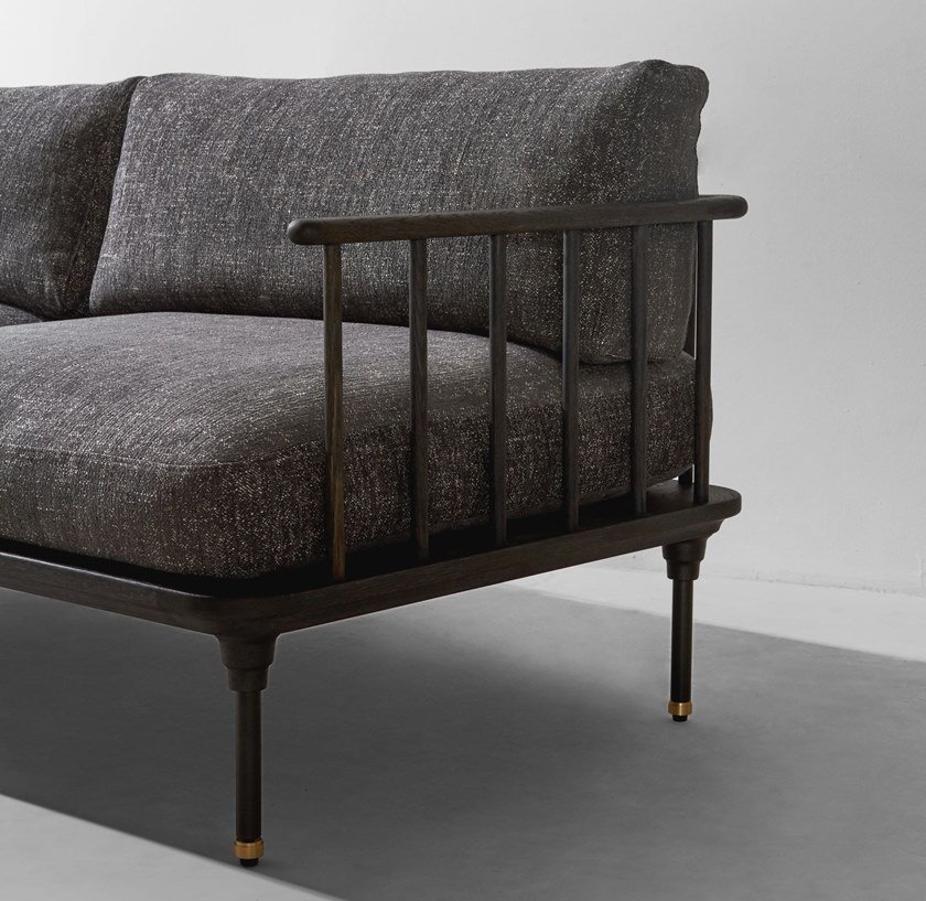 SOFA NỈ LOMBARDO Contemporary style 3 seater