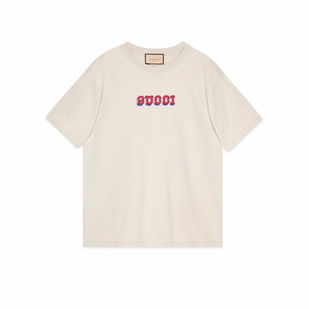 ÁO GUCCI GG T SHIRT MÀU KEM UNISEX