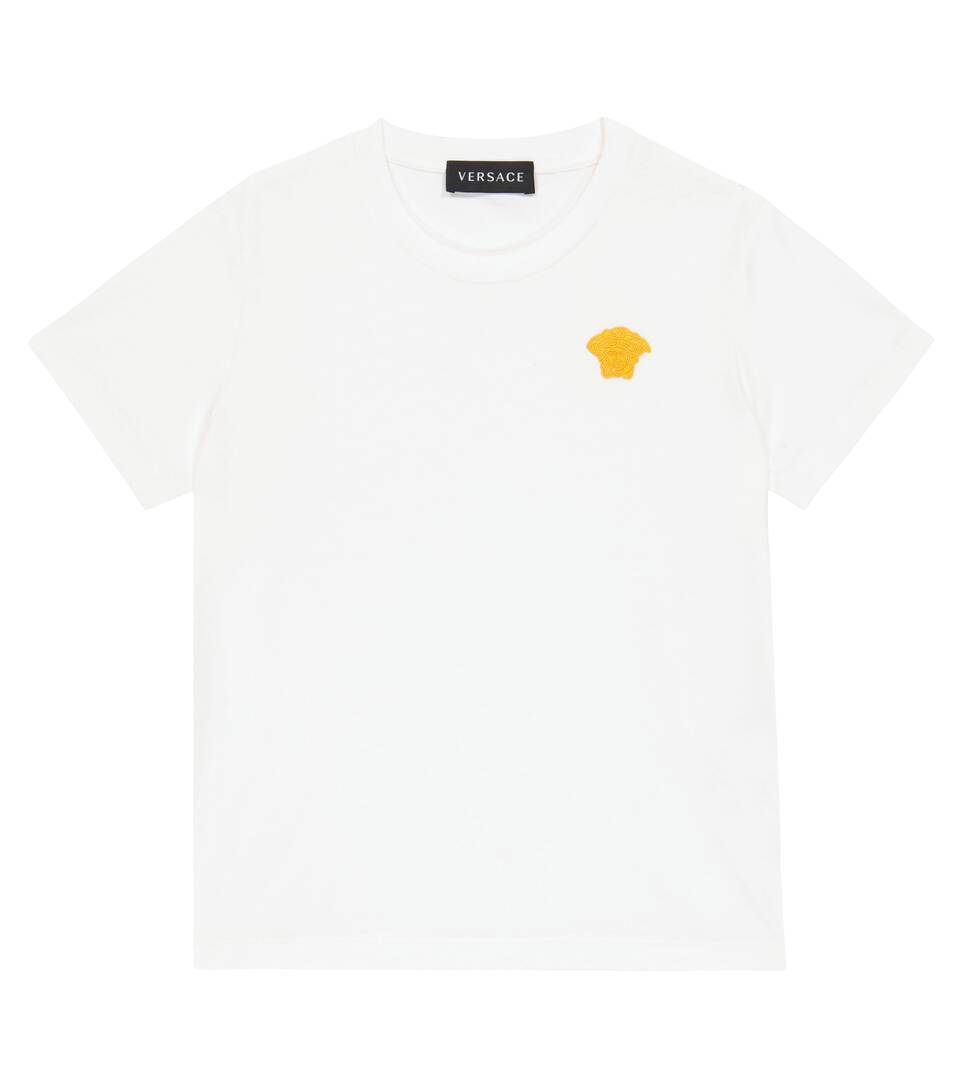 ÁO VERSACE KIDS Embroidered cotton jersey T-shirt 9 -16 years