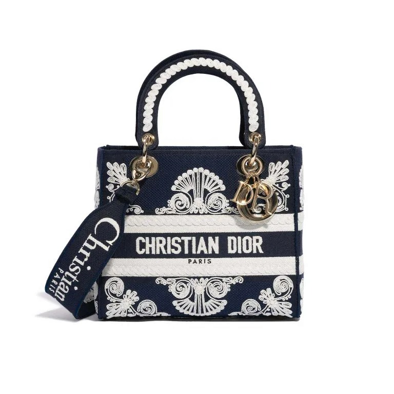 Medium Lady DLite Bag White  Womens Dior Handbags  Rincondelamujer