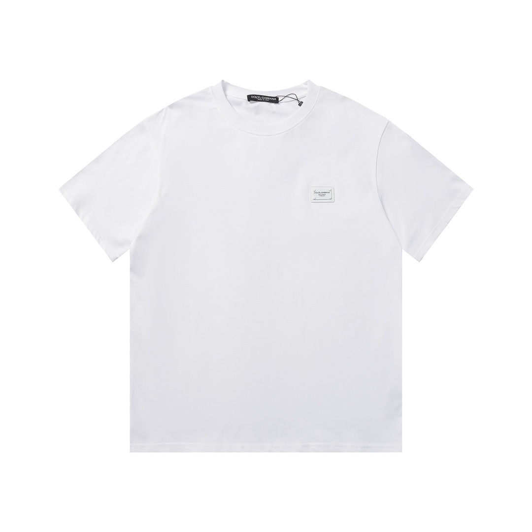 ÁO DOLCE & GABBANA LEATHER PLATE T SHIRT