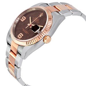 ĐỒNG HỒ ROLEX Oyster Perpetual Datejust 36 Chocolate Floral Diamond Dial Steel & 18K