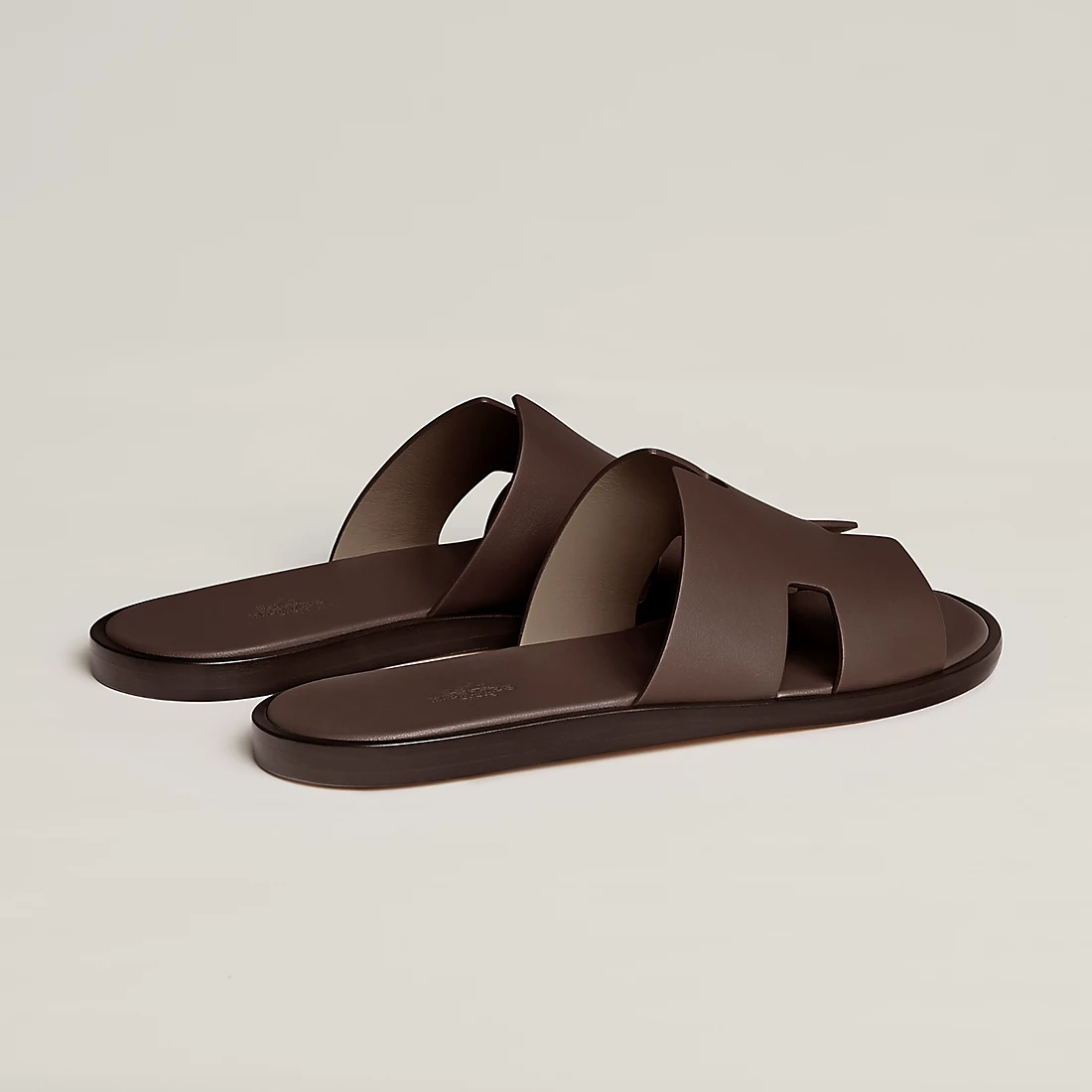 DÉP HERMES IZMIR EPSOM LEATHER DARK BROWN AAA