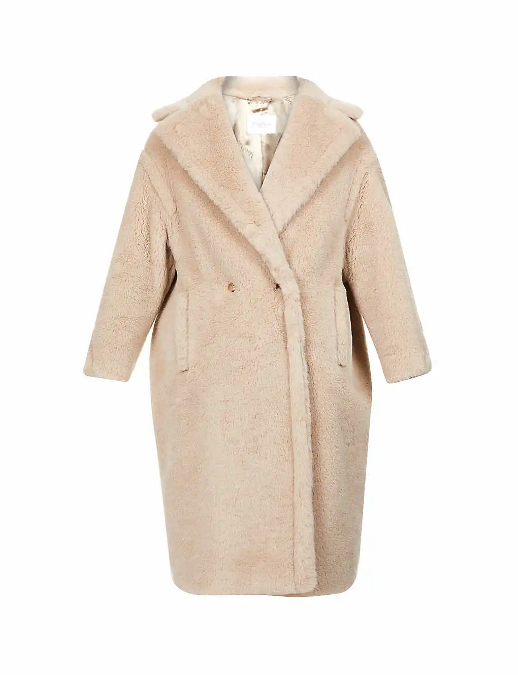 ÁO MAX MARA Teddy camel-blend coat