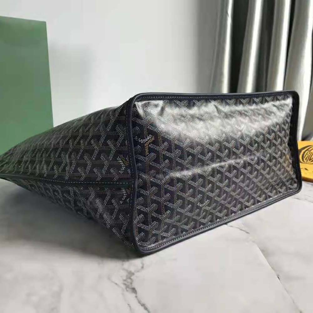 TÚI Goyard Women Sac Saint Louis GM in Goyardine Canvas & Chevroches Calfskin-Black