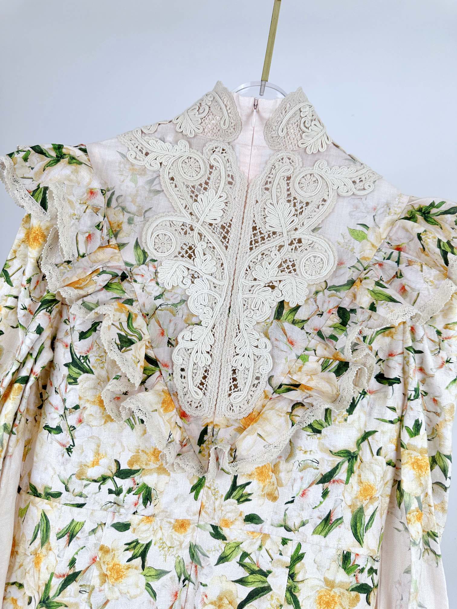 VÁY ZIMMERMANN Lace Fabric Flower Vintage Dress