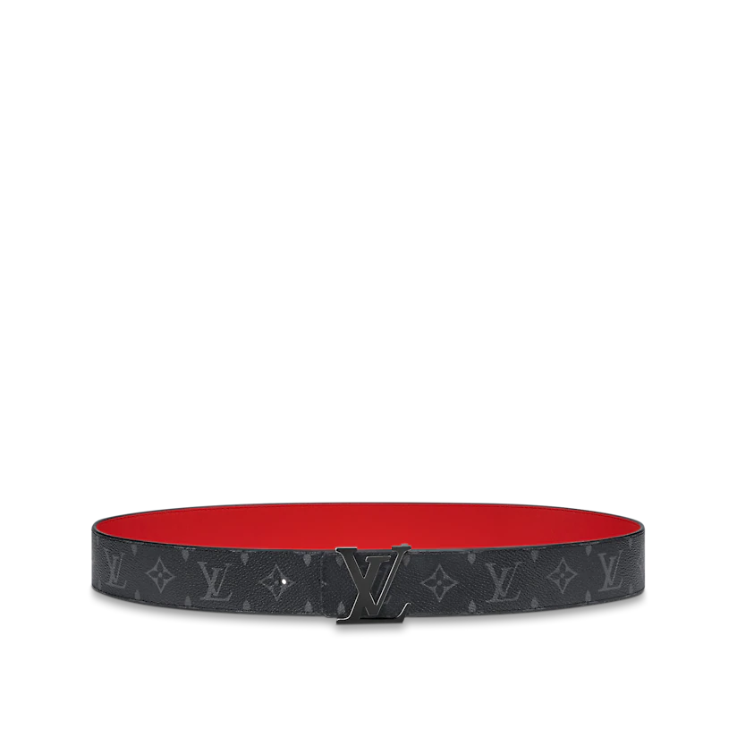 DÂY LƯNG LOUIS VUITTON LV INITIALS 40MM REVERSIBLE BLACK 2023