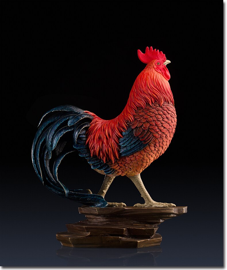 Bức gà trống phong thủy Đại Cát(giá liên hệ)