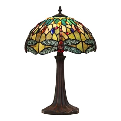 ĐÈN BÀN TIFFANY CHUỒN CHUỒN XANH