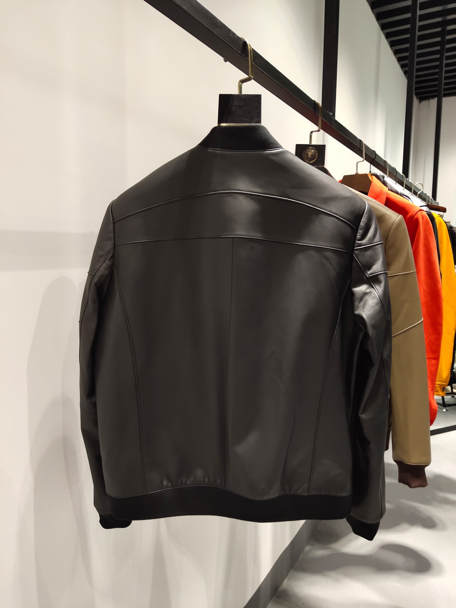 ÁO HERMES LEATHER JACKET